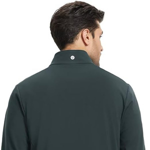 Chaqueta Softshell LUCIVA para Hombre, Corte Ajustado, Lona Recubierta, Cuello Alto, Transpirable, Ecológica, Resistente a la Intemperie, Lista para el Invierno - Product Image 6