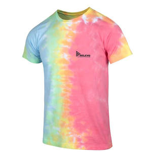 Unisex Acid Wash Tie-Dye T-Shirt | High-Quality Woven Fabric, Streetwear Style, <b>No</b> Brand, <b>No</b> <b>Logo</b> - Product Image 4