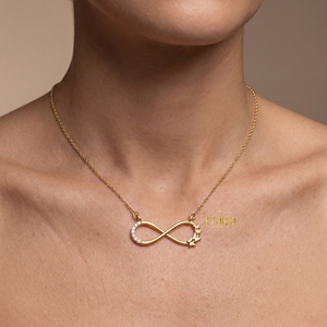 Collier pendentif en diamant symbole de l'éternité de luxe, plaqué argent sterling, bijoux en or fin pour femmes, cadeau de fiançailles ou de mariage - Product Image 6