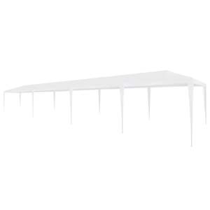 Carpa de fiesta de PE blanca de 9,8 'x 39,4' para bodas y eventos - Product Image 1