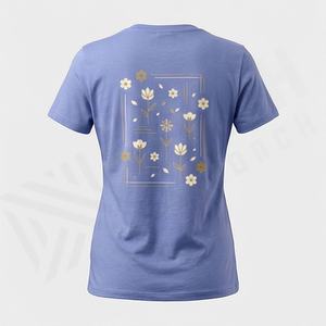 T-shirt oversize pour femme en coton, coupe ample, logo imprimé sur mesure, style streetwear, couleurs personnalisées, haut tendance pour l'été - Product Image 2