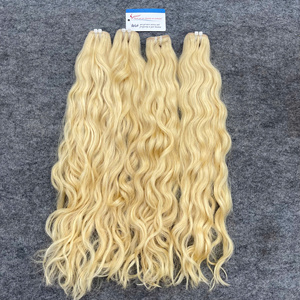 Tendencia 2026, Extensiones de Cabello Humano Rubio Ondulado DD, Envío Directo desde Vietnam, Precio de Fábrica - Product Image 5