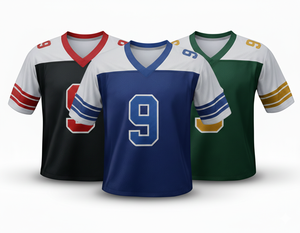 Maillot de football américain personnalisé pour homme adulte - 100% polyester, broderie par transfert thermique, séchage rapide, logo/numéro/nom personnalisés, faible MOQ - Product Image 4