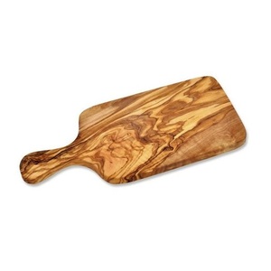 Olive <b>Wood</b> Chopping Board Rectangle Shape With Handle Single <b>Piece</b> Package Natural Kitchen Cutting Surface - Product Image 1