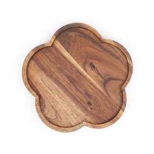 Minimalist Wooden Serving Tray Cloud Shape Reusable Natural Wood <b>Platter</b> for Home Use - Product Image 3