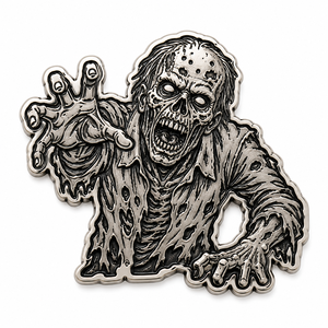 Épinglette personnalisée en émail sur le thème de l'anime, mascotte d'Halloween, métal plaqué or avec impression UV - Product Image 6