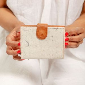 Monedero pequeño de piel auténtica con pelo, estilo occidental, con cierre a presión, para mujer, para monedas, billetera pequeña para citas - Product Image 1