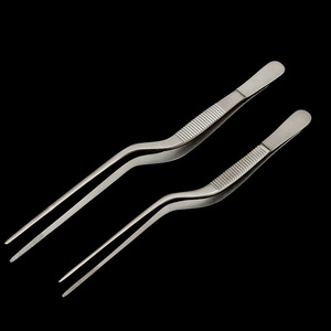 Pinzas Curvas de Acero Inoxidable para Tejidos, Pinzas Ligeras para Nariz, Garganta y Oído, Instrumento Médico de Precisión Reutilizable - Product Image 2