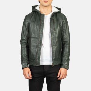 Chaqueta de Cuero Genuino para Hombre, Chaqueta de Motociclista Clásica Premium, Abrigo de Invierno Elegante, Ropa Exterior Informal y Duradera - Product Image 4