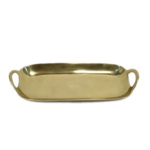 Plateau de service créatif en métal doré pour la maison, la décoration, les desserts, la restauration et les stations café - En stock - Product Image 1