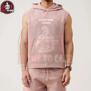 Ensemble court à capuche sans manches pour homme, entièrement personnalisé, léger, confortable, décontracté, pour la salle de sport, les activités de plein air, l'automne - Product Image 5