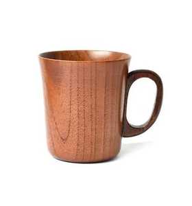 Mug à bière bicolore en bois et acier inoxydable, tasse à café isotherme en bois, verre à bière, articles de boisson en gros - Product Image 1