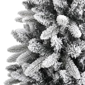 Sapin de Noël artificiel de 47,2 pouces avec neige floquée, en PVC et PE - Product Image 5