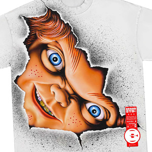Camiseta Blanca de Manga Corta para Hombre OEM ODM con Estampado del Personaje Chucky, Corte Regular, Cuello Redondo, Estilo Urbano, Tela Jersey - Product Image 5