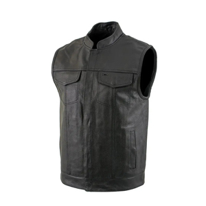 Chaleco de Hombre Hecho a Medida, de Alta Calidad, 100% Cuero Genuino, Transpirable, a un Precio Razonable para el Invierno, Chaleco de Cuero de Calidad - Product Image 1