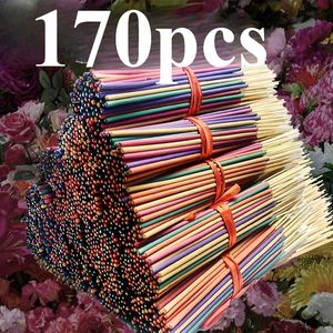 Ingrosso 170 Pezzi Bastoncini d'Incenso Naturale da 22 cm con Oli Essenziali e Diffusore per Aromaterapia per Casa, Yoga, Campeggio, Vacanze - Product Image 1