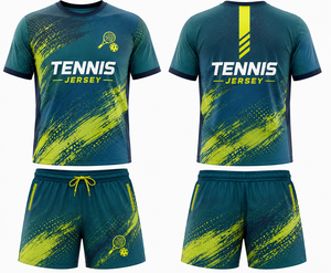 Ropa de Bádminton Sublimada Personalizada de Secado Rápido y Transpirable, Camiseta de Tenis de Secado Rápido OEM/ODM 100% Poliéster - Product Image 1