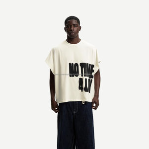 Camiseta de gran tamaño suave para hombre de peso pesado Camiseta corta y pesada de gran tamaño Unisex - Product Image 5