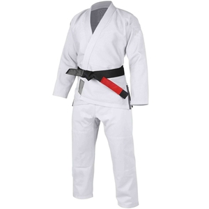 ชุดยิวยิตสูแบบมีโลโก้สั่งทำขายส่ง ผ้าเพิร์ลวีฟ 100% คอตตอน สำหรับบราซิลเลี่ยนยิวยิตสู ชุดกิโมโนสำหรับฝึกซ้อมและแข่งขันระดับมืออาชีพ - Product Image 1