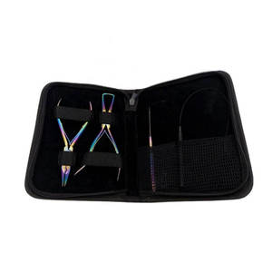 Kit de Herramientas Profesionales de Acero Inoxidable de Grado Quirúrgico de Alta Calidad para Extensiones de Cabello, Alicates para Micro Anillos y Bucles para Salón - Product Image 1