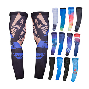 Mangas de Ciclismo con Estampado por Sublimación, Protección UV, Poliéster, Unisex, Accesorio de Moda para Adultos, Manga Larga, Secado Rápido, Ligeras, 180g - Product Image 1