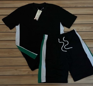 ชุดเซ็ตเสื้อผ้าคุณภาพสูงสำหรับทุกเพศ เสื้อแจ็คเก็ตกันลมฤดูร้อน + กางเกงขาสั้น พร้อมปักโลโก้ตามสั่ง ดีไซน์ลายปัก 100% ผ้าฝ้าย - Product Image 3