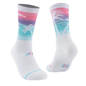 Chaussettes fines montantes personnalisées avec logo imprimé pour l'équitation féminine – Collection Automne 2026 – Chaussettes d'équitation en Spandex/Coton - Product Image 3