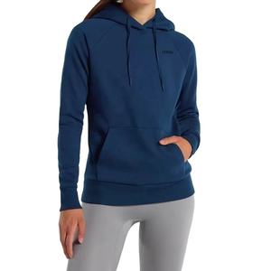 Sudadera con capucha para mujer, totalmente personalizada con impresión de logotipo, en color sólido, transpirable, para adultos, con bolsillo canguro. - Product Image 5