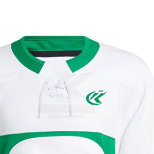 Jersey de Hockey sobre Hielo de Color Sólido, Manga Corta, Personalizable, 100% Poliéster, Precio al por Mayor, Alta Calidad, Nueva Llegada - Product Image 5