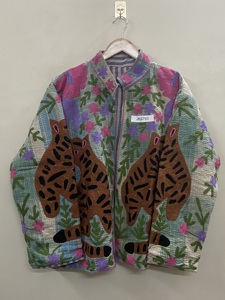 Chaquetas Suzani Bordadas a Mano, 100% Algodón, Motivos Florales Coloridos, Acolchadas, Estilo Boho Étnico, Prendas Exteriores de Boutique - Product Image 3
