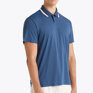 Men's <b>White</b> Short Sleeve Polo Shirt Knitted Pique Cotton Button Front Casual Regular Fit Solid Color - Product Image 4