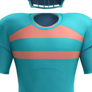 Uniforme de Fútbol Americano Personalizable para Hombre, Jersey y Pantalón de Poliéster de Manga Corta, Ajustado, Transpirable, con Diseño a Rayas - Product Image 5