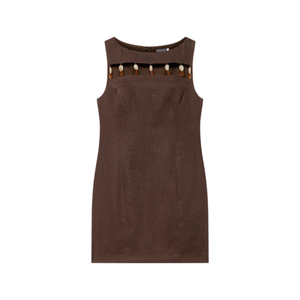 Mini vestido estampado de verano para mujer, ligero, para uso diario - Product Image 4