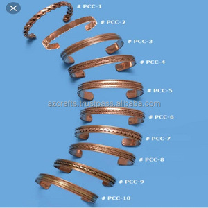 Best Quality Hammered <b>Copper</b> Cuff High Power <b>Copper</b> Bracelet - Product Image 6