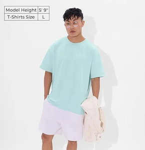 Breathable Low MOQ 100% Cotton Light <b>Weight</b> Unisex Custom Print Logo <b>Blank</b> T Shirt Oversize Men T Shirts Wholesale Summer Wear - Product Image 5