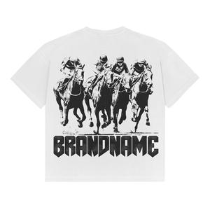 T-shirts de sport à la mode personnalisés avec un design unique de qualité supérieure, en gros, 100% coton, col rond, coupe ample pour hommes - Product Image 1