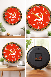 Horloge murale d'art imprimée de luxe personnalisée, motif Leader Indien, pour Thanksgiving et Noël - Product Image 2