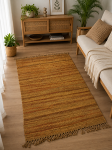 Handmade Hemp <b>Rug</b> Natural Fiber Area <b>Rug</b> Rustic <b>Boho</b> Woven Carpet for Living Room Bedroom Home Decor - Product Image 1