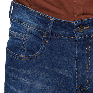 2026 <b>Men's</b> Slim Straight Leg Denim <b>Jeans</b> Breathable Comfortable Plus Size Solid Denim <b>Jeans</b> Pants OEM Service Pakistan Made - Product Image 6