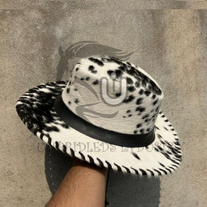 Handmade <b>Western</b> Style Cowboy <b>Hat</b> New Stylish Cowhide Leather Business Casual Outdoor - Product Image 1