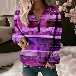 Sudaderas con capucha para mujer, nuevas, de calidad, para otoño, con cuello redondo, cremallera, en amarillo, rojo y azul, estilo urbano, de manga larga - Product Image 6