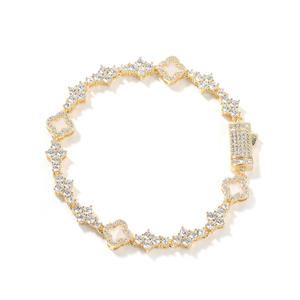 Wholesale Supply Silver Plated Moissanite Vintage Tennis <b>Bracelet</b> Unisex Jewelry IGI Certified Wedding Gift Indian Supplier - Product Image 4