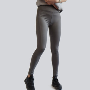 Leggings en dentelle douce taille mi-haute pour femme White Bird Express, vert olive, longueur intégrale, pour entraînement, yoga, avec poche latérale, extensibles - Product Image 1