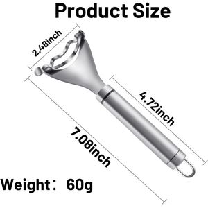 2 Piezas Cortador y Pelador de Maíz Ergonómico de Acero Inoxidable Premium, Herramienta Desgranadora de Mazorca para Cocina - Product Image 3