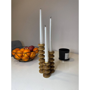 ชุดเชิงเทียนไม้ขัดเงา ลายสลักแบบย้อนยุค เป็นมิตรกับสิ่งแวดล้อม จำนวน 3 ชิ้น สินค้ามาใหม่ คุณภาพเยี่ยม รูปทรงสวยงาม งานฝีมือหลากหลาย - Product Image 3