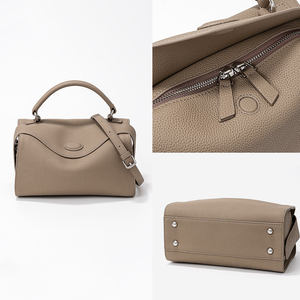 Wholesale Customizable High Quality Single <b>Strap</b> Genuine Leather Ladies <b>Shoulder</b> Crossbody Tote Bags Open Zipper Closure - Product Image 4