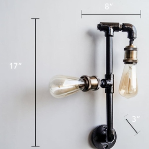 Lámpara de pared moderna nórdica de cristal con múltiples brazos, minimalista, LED, de lujo, para dormitorio, mesita de noche, sala de estar, pasillo, escaleras - Product Image 2
