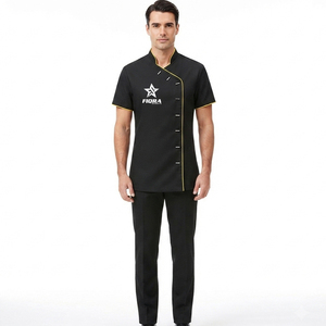 Offre Spéciale Été – Uniformes Respirants Personnalisables pour Hommes : Tenues de Salon de Beauté, Spa, Hôtellerie et Infirmiers - Product Image 1