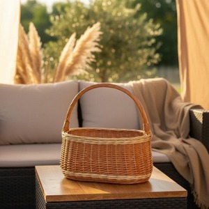 Handmade Eco-Friendly Natural Rattan <b>Wicker</b> <b>Storage</b> <b>Baskets</b> Modern Rectangle Shape Multifunction Made in Vietnam - Product Image 4