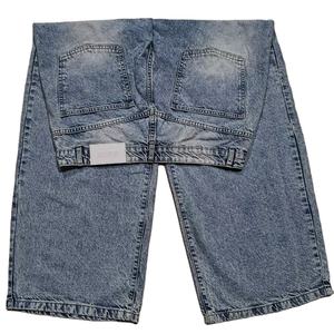 Jeans personnalisés de haute qualité pour hommes, design unique, coupe ample, taille haute, pantalon délavé, solide, fabricant de gros d'automne et d'été - Product Image 1